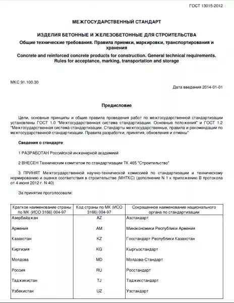 Обложка документа ГОСТ 13015-2012